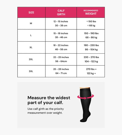 Wide compression Sock