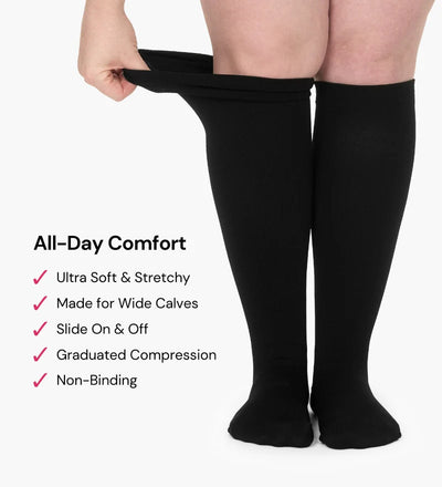 Wide compression Sock