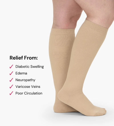 Wide compression Sock