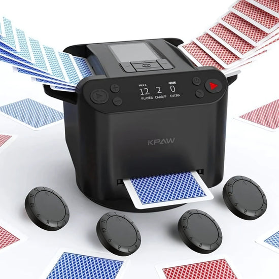 automatic card shuffler and dealer