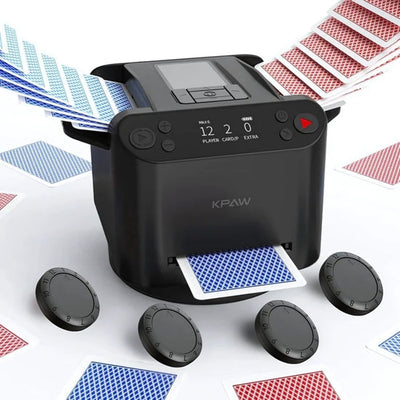 automatic card shuffler and dealer